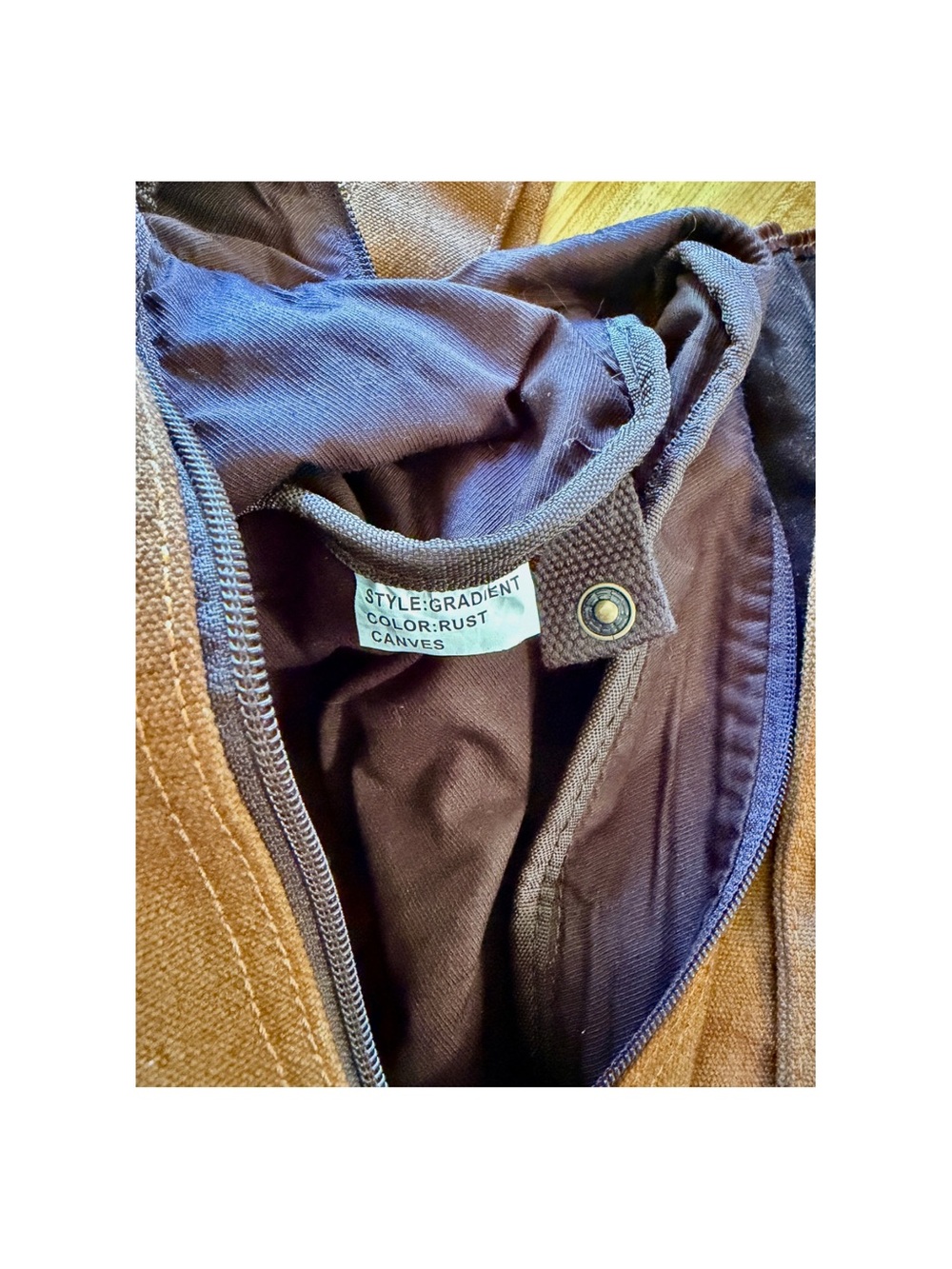 BED|STU Large Canvas Messenger Bag w/Leather Trim - Picture 12 of 12